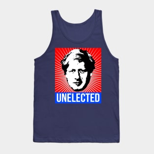 Boris Johnson Unelected Prime Minister of Great Britain Stencil Art Tank Top